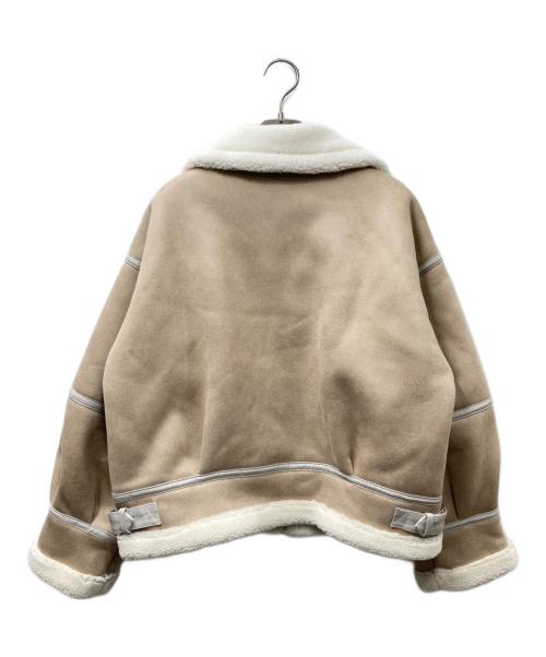 DazzliN（ダズリン）dazzlin (ダズリン) ボアコンパクトショートブルゾン ベージュ サイズ:SIZE Free 未使用品の古着・服飾アイテム