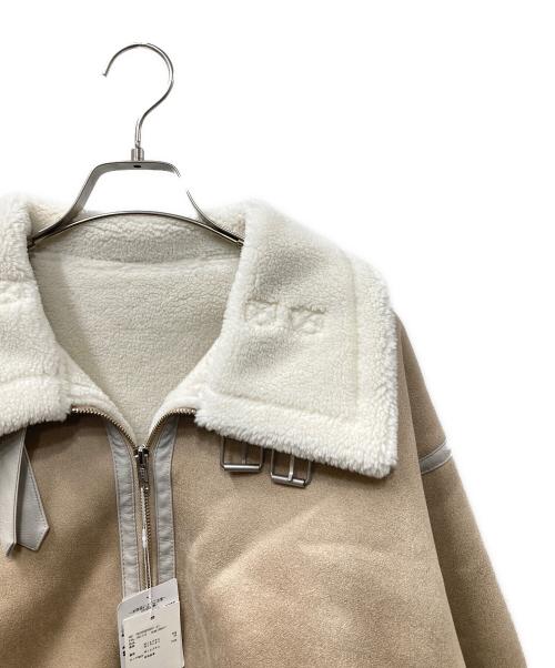 DazzliN（ダズリン）dazzlin (ダズリン) ボアコンパクトショートブルゾン ベージュ サイズ:SIZE Free 未使用品の古着・服飾アイテム