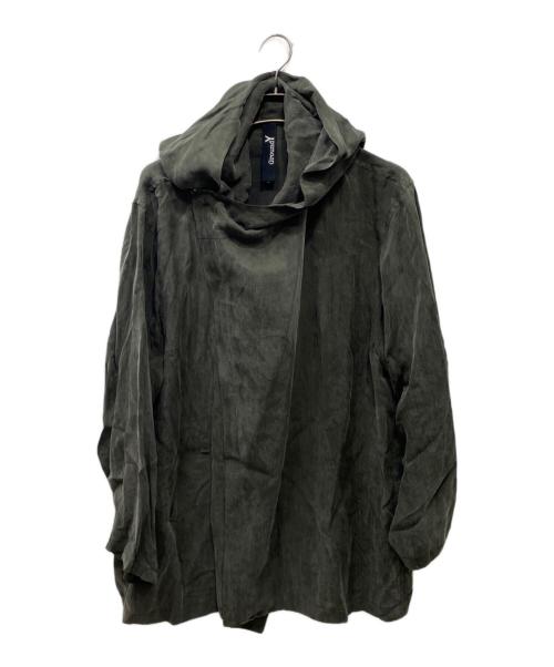 GROUND Y（グラウンドワイ）GROUND Y (グラウンドワイ) 変形パーカー グレー サイズ:3の古着・服飾アイテム