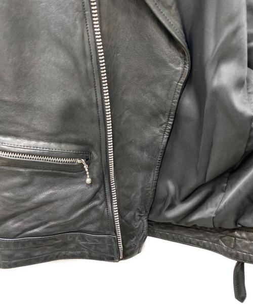 s'yte（サイト）s'yte (サイト) ダブルレザージャケット ブラック サイズ:2の古着・服飾アイテム