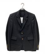 LARDINIラルディーニ）の古着「金釦ウールテーラードジャケット」｜ブラック
