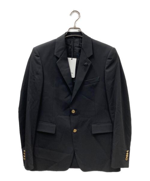 LARDINI（ラルディーニ）LARDINI (ラルディーニ) 金釦ウールテーラードジャケット ブラック サイズ:46の古着・服飾アイテム