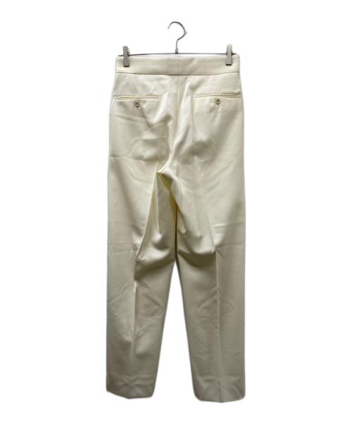 LARDINI（ラルディーニ）LARDINI (ラルディーニ) PALUK ウール ワイド テーパードパンツ アイボリー サイズ:44の古着・服飾アイテム