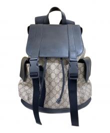 GUCCI（グッチ）の古着「バックパック/GGスプリーム」｜ベージュ×ブラック