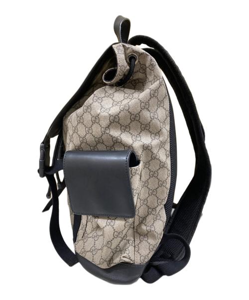 GUCCI（グッチ）GUCCI (グッチ) バックパック/GGスプリーム ベージュ×ブラックの古着・服飾アイテム
