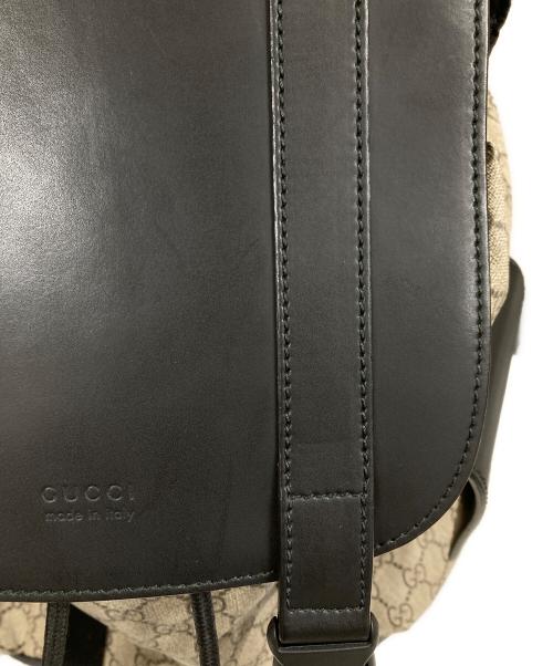 GUCCI（グッチ）GUCCI (グッチ) バックパック/GGスプリーム ベージュ×ブラックの古着・服飾アイテム