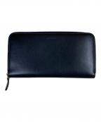 JIL SANDERジルサンダー）の古着「レザーラウンドジップウォレット」｜ブラック