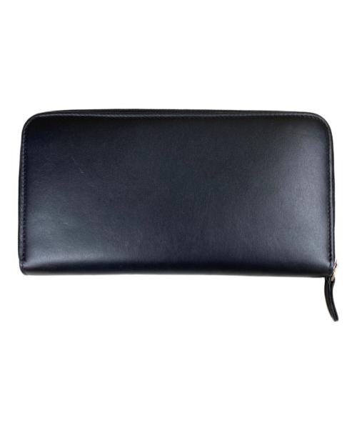 JIL SANDER（ジルサンダー）JIL SANDER (ジルサンダー) レザーラウンドジップウォレット ブラックの古着・服飾アイテム