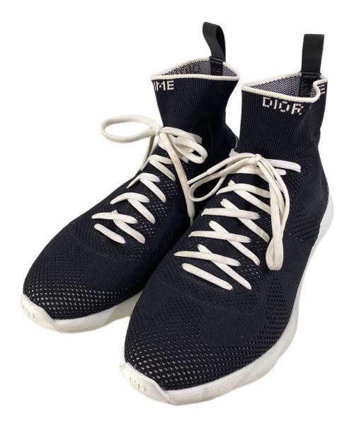 DIOR HOMME（ディオール オム）Dior Homme (ディオール オム) ハイカットスニーカー ブラック サイズ:SIZE 40の古着・服飾アイテム