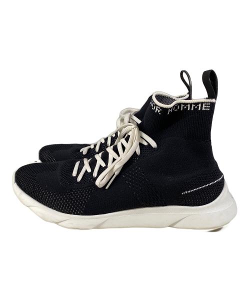 DIOR HOMME（ディオール オム）Dior Homme (ディオール オム) ハイカットスニーカー ブラック サイズ:SIZE 40の古着・服飾アイテム
