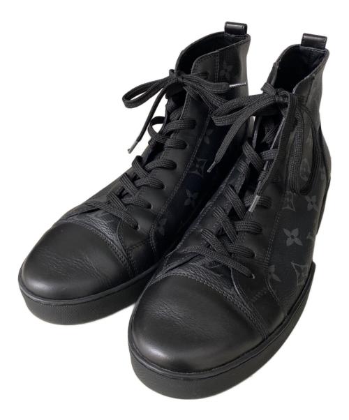 LOUIS VUITTON（ルイ ヴィトン）LOUIS VUITTON (ルイ ヴィトン) ハイカットスニーカー ブラック サイズ:6の古着・服飾アイテム