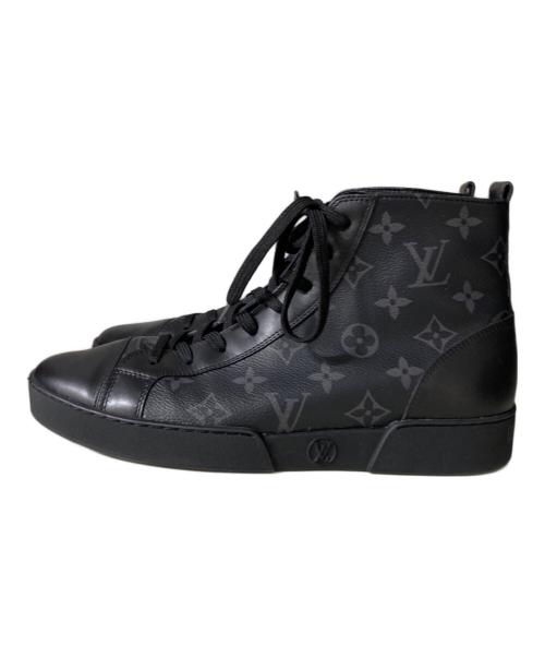 LOUIS VUITTON（ルイ ヴィトン）LOUIS VUITTON (ルイ ヴィトン) ハイカットスニーカー ブラック サイズ:6の古着・服飾アイテム