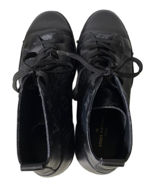 LOUIS VUITTON（ルイ ヴィトン）LOUIS VUITTON (ルイ ヴィトン) ハイカットスニーカー ブラック サイズ:6の古着・服飾アイテム