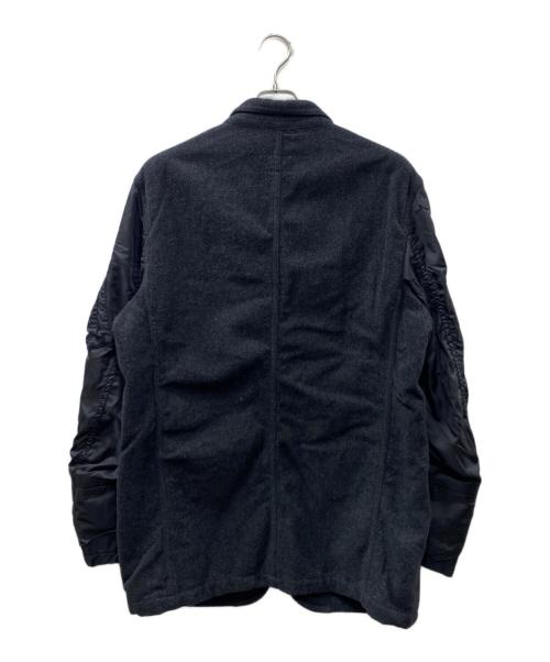 COMME des GARCONS HOMME（コムデギャルソン オム）COMME des GARCONS HOMME (コムデギャルソン オム) 05AW MA-1スリーブ テーラードジャケット グレー サイズ:Lの古着・服飾アイテム
