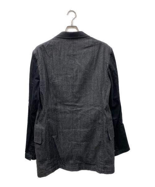 Yohji Yamamoto pour homme（ヨウジヤマモト プールオム）Yohji Yamamoto pour homme (ヨウジヤマモト プールオム) デニムテーラードジャケット ブラック サイズ:3の古着・服飾アイテム