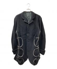 NEMETH（ネメス）の古着「立体ポケット ステッチデザイン ウールジャケット」｜ブラック