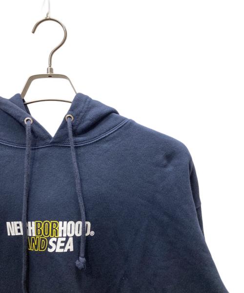 WIND AND SEA（ウィンダンシー）WIND AND SEA (ウィンダンシー) NEIGHBORHOOD (ネイバーフッド) コラボプリントパーカー ネイビー サイズ:SIZE Lの古着・服飾アイテム
