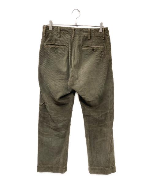 RRL（ダブルアールエル）RRL (ダブルアールエル) ヴィンテージ加工コーデュロイパンツ オリーブ サイズ:W30の古着・服飾アイテム