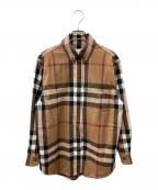 BURBERRYバーバリー）の古着「ウールノヴァチェックシャツ」｜ブラウン