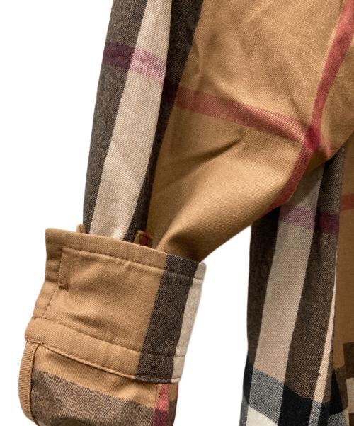 BURBERRY（バーバリー）BURBERRY (バーバリー) ウールノヴァチェックシャツ ブラウン サイズ:２の古着・服飾アイテム