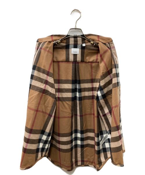 BURBERRY（バーバリー）BURBERRY (バーバリー) ウールノヴァチェックシャツ ブラウン サイズ:２の古着・服飾アイテム