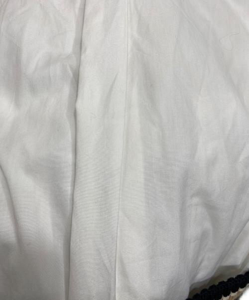 BURBERRY（バーバリー）BURBERRY (バーバリー) Optic Cricket Stripe Rib Knit Oversized Shirt ホワイト サイズ:4の古着・服飾アイテム