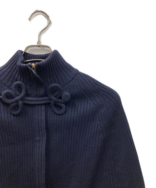 VALENTINO（ヴァレンティノ）VALENTINO (ヴァレンティノ) ニットポンチョ ネイビー サイズ:Lの古着・服飾アイテム