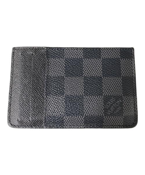 LOUIS VUITTON（ルイ ヴィトン）LOUIS VUITTON (ルイ ヴィトン) ネオ・ポルトカルト ダミエ・グラフィット カードケース ブラック×グレー サイズ:OneSizeの古着・服飾アイテム