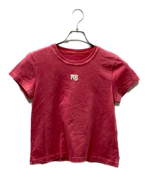 ALEXANDER WANG（アレキサンダー・ワン）ALEXANDER WANG (アレキサンダーワン) ESSENTIAL JSY SHRUNK TEE プリントTシャツ ピンク サイズ:Sの古着・服飾アイテム