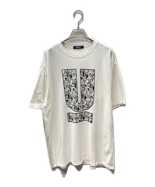 UNDERCOVER（アンダーカバー）UNDERCOVER (アンダーカバー) UC1E9811-1 プリントTシャツ ホワイト サイズ:3の古着・服飾アイテム