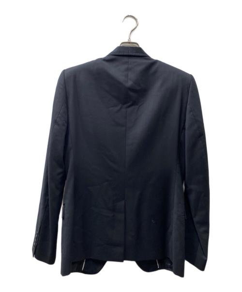 DOLCE & GABBANA（ドルチェ＆ガッバーナ）DOLCE & GABBANA (ドルチェ＆ガッバーナ) 裏地ペイズリー総柄 ウールテーラードジャケット ブラック サイズ:48の古着・服飾アイテム