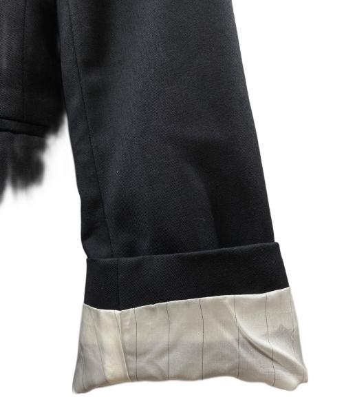 DOLCE & GABBANA（ドルチェ＆ガッバーナ）DOLCE & GABBANA (ドルチェ＆ガッバーナ) 裏地ペイズリー総柄 ウールテーラードジャケット ブラック サイズ:48の古着・服飾アイテム