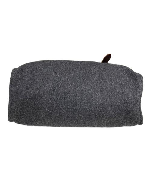 Y's（ワイズ）Y's (ワイズ) レザー切替ウールリュック グレー×ブラウン サイズ:OneSizeの古着・服飾アイテム