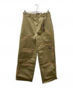 Dickies×myneディッキーズ×マイン）の古着「Crazy Zip Pants クレイジージップパンツ」｜ベージュ