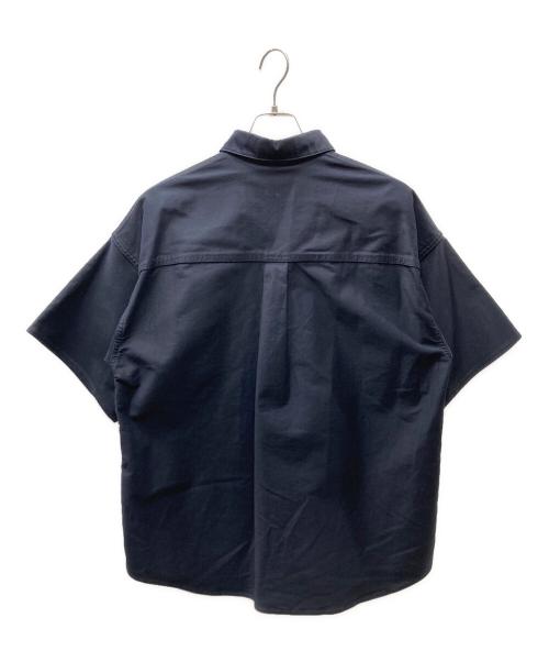 JIL SANDER+（ジルサンダープラス）JIL SANDER+ (ジルサンダープラス) スナップボタン半袖シャツ ネイビー サイズ:Sの古着・服飾アイテム