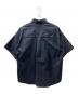 JIL SANDER+ (ジルサンダープラス) スナップボタン半袖シャツ ネイビー サイズ:S：15000円