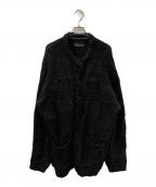 NUMBER (N)INEナンバーナイン）の古着「アルパカ混ニットカーディガン」｜ブラック