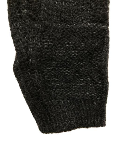 NUMBER (N)INE（ナンバーナイン）NUMBER (N)INE (ナンバーナイン) アルパカ混ニットカーディガン ブラック サイズ:3の古着・服飾アイテム