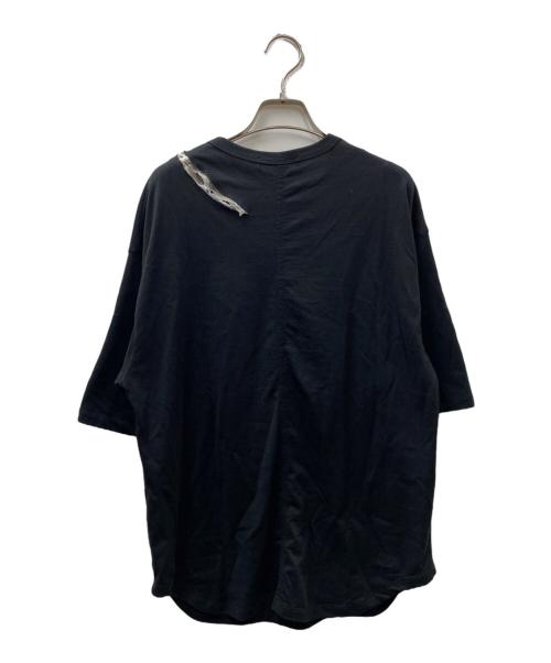 UNDERCOVER（アンダーカバー）UNDERCOVER (アンダーカバー) スラッシュラウンドTシャツ ブラック サイズ:3の古着・服飾アイテム