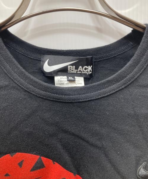 BLACK COMME des GARCONS（ブラックコムデギャルソン）BLACK COMME des GARCONS (ブラックコムデギャルソン) NIKE (ナイキ) コラボTシャツ ブラック サイズ:XLの古着・服飾アイテム