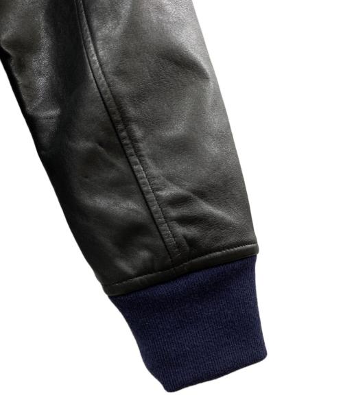 RHC Ron Herman（アールエイチシー ロンハーマン）RHC Ron Herman (アールエイチシー ロンハーマン) SURT (サート) PLAY BOY (プレイボーイ) コラボレザー切替スタジャン ネイビー サイズ:Mの古着・服飾アイテム