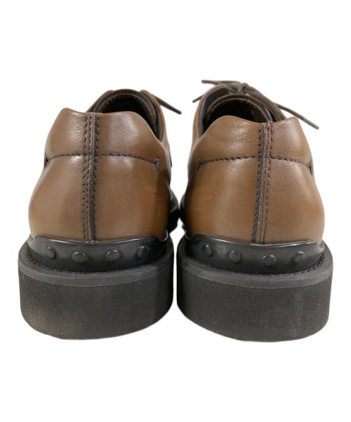 TOD'S（トッズ）TOD'S (トッズ) プレーントゥ レザーレースアップシューズ ブラウン サイズ:6 1/2の古着・服飾アイテム