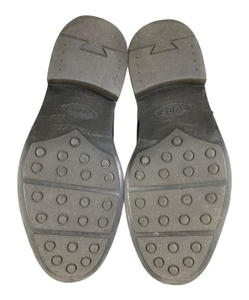TOD'S（トッズ）TOD'S (トッズ) プレーントゥ レザーレースアップシューズ ブラウン サイズ:6 1/2の古着・服飾アイテム