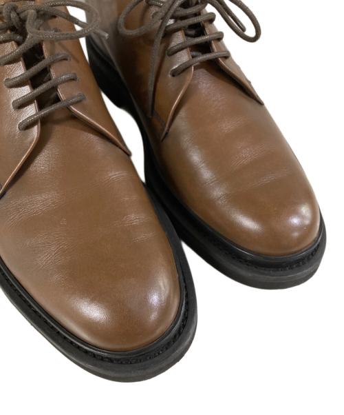 TOD'S（トッズ）TOD'S (トッズ) プレーントゥ レザーレースアップシューズ ブラウン サイズ:6 1/2の古着・服飾アイテム