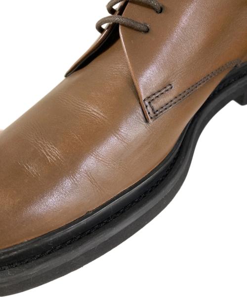 TOD'S（トッズ）TOD'S (トッズ) プレーントゥ レザーレースアップシューズ ブラウン サイズ:6 1/2の古着・服飾アイテム
