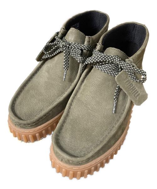 CLARKS（クラークス）CLARKS (クラークス) Torhill Moss ブーツ オリーブ サイズ:US7の古着・服飾アイテム