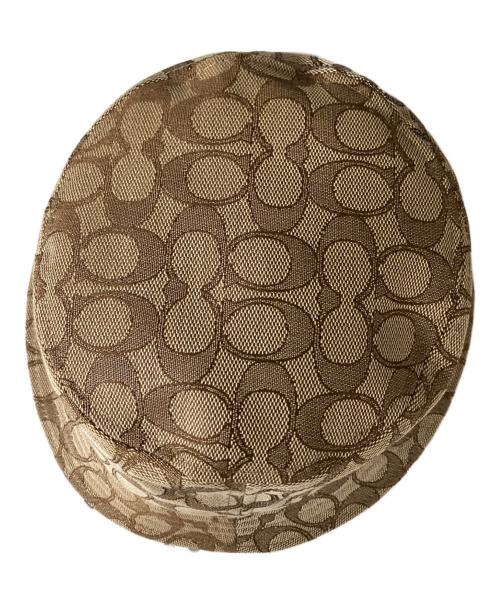 COACH（コーチ）COACH (コーチ) シグネチャー ジャカード バケット ハット ベージュ サイズ:Freeの古着・服飾アイテム