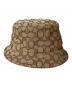 COACH (コーチ) シグネチャー ジャカード バケット ハット ベージュ サイズ:Free：6000円