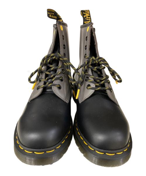 Dr.Martens（ドクターマーチン）Dr.Martens (ドクターマーチン) 8ホールブーツ グレー×ブラック サイズ:42の古着・服飾アイテム