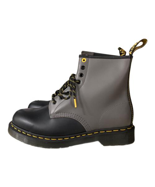 Dr.Martens（ドクターマーチン）Dr.Martens (ドクターマーチン) 8ホールブーツ グレー×ブラック サイズ:42の古着・服飾アイテム